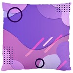 Colorful-abstract-wallpaper-theme Large Premium Plush Fleece Cushion Case (One Side)