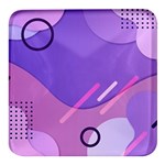 Colorful-abstract-wallpaper-theme Square Glass Fridge Magnet (4 pack)