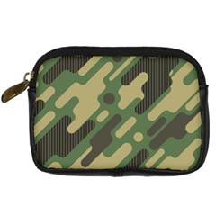 Camouflage-pattern-background Digital Camera Leather Case by Salman4z