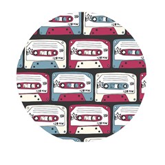 Music Symbols Rock Music Seamless Pattern Mini Round Pill Box (pack Of 5) by pakminggu