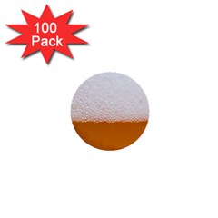 Beer Foam Bubbles Alcohol Glass 1  Mini Buttons (100 Pack)  by pakminggu