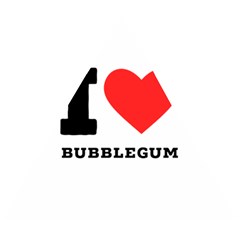 I Love Bubblegum Wooden Puzzle Triangle by ilovewhateva