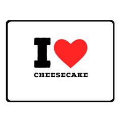 I Love Cheesecake Fleece Blanket (small) by ilovewhateva