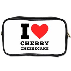I Love Cherry Cheesecake Toiletries Bag (two Sides) by ilovewhateva