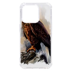 Eagle Art Eagle Watercolor Painting Bird Animal Iphone 14 Pro Tpu Uv Print Case by pakminggu