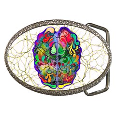 Brain Head Mind Man Silhouette Belt Buckles by pakminggu