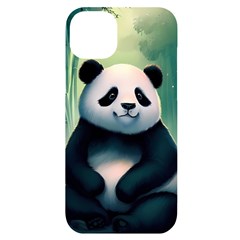 Animal Panda Forest Tree Natural Iphone 14 Plus Black Uv Print Case by pakminggu
