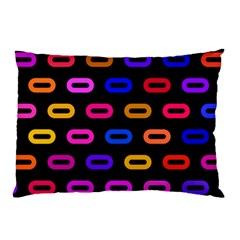 Pattern Background Structure Black Pillow Case (two Sides) by danenraven