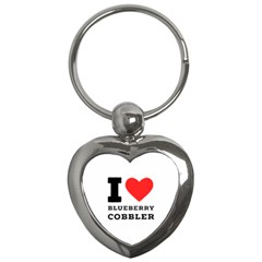 I Love Blueberry Cobbler Key Chain (heart) by ilovewhateva