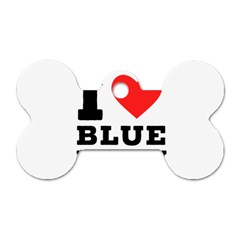I Love Blue Moon Dog Tag Bone (two Sides) by ilovewhateva