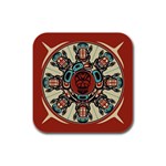 Grateful Dead Pacific Northwest Rubber Square Coaster (4 pack) Front