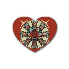 Grateful Dead Pacific Northwest Rubber Coaster (heart) by Mog4mog4