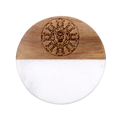 Grateful Dead Pacific Northwest Classic Marble Wood Coaster (round)  by Mog4mog4