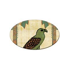 Egyptian Paper Papyrus Bird Sticker (oval)