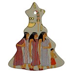 Egyptian Paper Women Child Owl Ornament (Christmas Tree)  Front