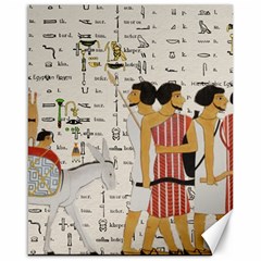 Egyptian Design Men Worker Slaves Canvas 16  X 20  by Mog4mog4