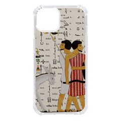 Egyptian Design Men Worker Slaves Iphone 14 Tpu Uv Print Case by Mog4mog4