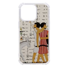 Egyptian Design Men Worker Slaves Iphone 13 Pro Tpu Uv Print Case by Mog4mog4