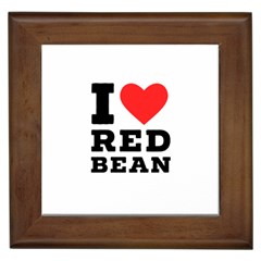 I Love Red Bean Framed Tile by ilovewhateva