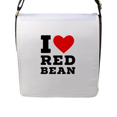 I Love Red Bean Flap Closure Messenger Bag (l) by ilovewhateva