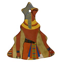 Egyptian Tutunkhamun Pharaoh Design Christmas Tree Ornament (two Sides) by Mog4mog4