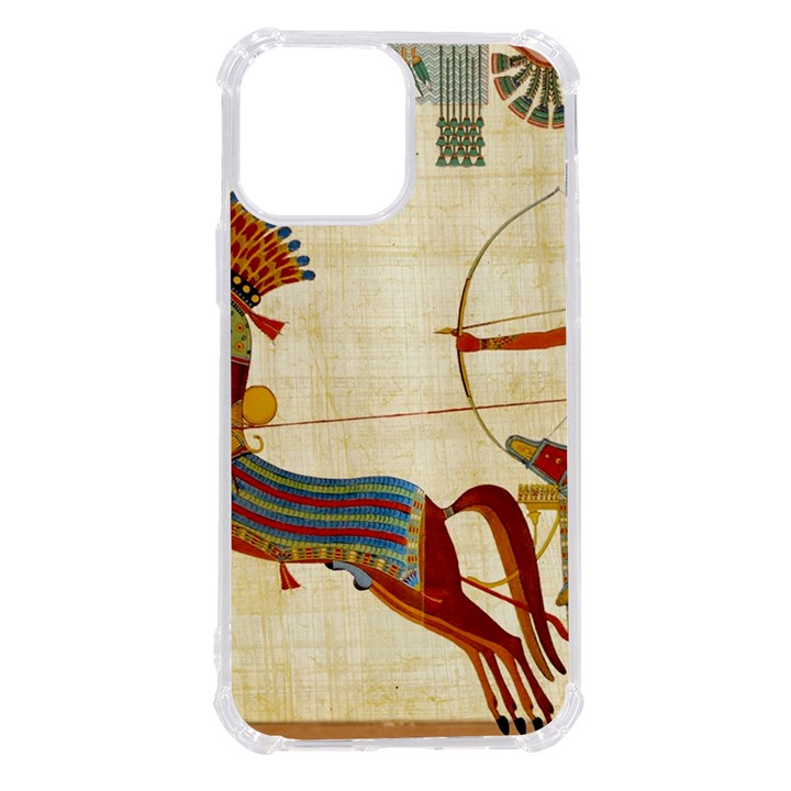Egyptian Tutunkhamun Pharaoh Design iPhone 13 Pro Max TPU UV Print Case
