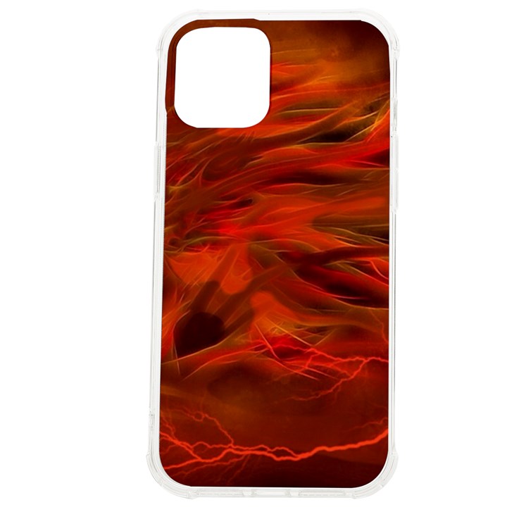 Fire Lion Flames Light Mystical Dangerous Wild iPhone 12 Pro max TPU UV Print Case