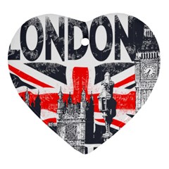 Big Ben City Of London Ornament (heart) by Mog4mog4