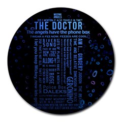 Doctor Who Tardis Round Mousepad by Mog4mog4