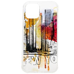 New York City Skyline Vector Illustration Iphone 12 Pro Max Tpu Uv Print Case