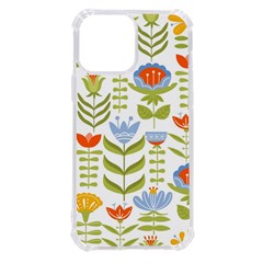 Seamless Pattern With Various Flowers Leaves Folk Motif Iphone 13 Pro Max Tpu Uv Print Case by Mog4mog4