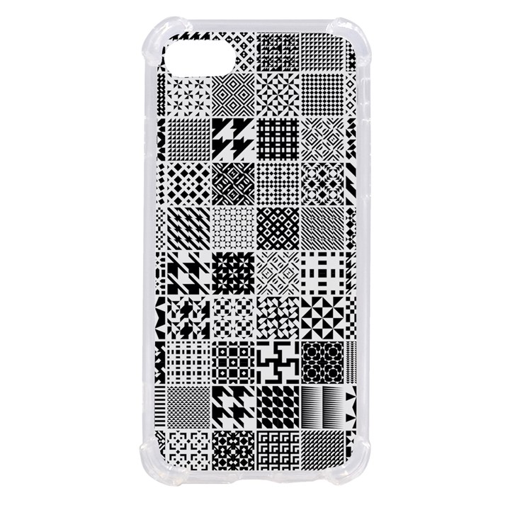 Black And White Geometric Patterns iPhone SE