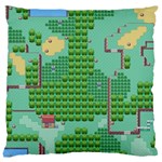 Green Retro Games Pattern Large Cushion Case (Two Sides)