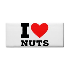 I Love Nuts Hand Towel by ilovewhateva