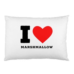 I Love Marshmallow  Pillow Case (two Sides) by ilovewhateva