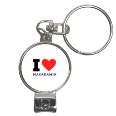 I Love Macadamia Nail Clippers Key Chain by ilovewhateva