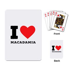 I Love Macadamia Playing Cards Single Design (rectangle) by ilovewhateva