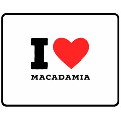 I Love Macadamia Fleece Blanket (medium) by ilovewhateva