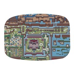Arcade Game Retro Pattern Mini Square Pill Box by Bakwanart