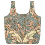 Art Nouveau Vintage Retro Pattern Floral Full Print Recycle Bag (XL)