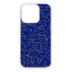 Arrows Doodles Drawing Background Sketch Direction Iphone 14 Pro Tpu Uv Print Case by 99art