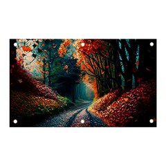 Forest Autumn Fall Painting Banner And Sign 5  X 3 