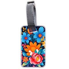 Flowers Bloom Spring Colorful Artwork Decoration Luggage Tag (two Sides)