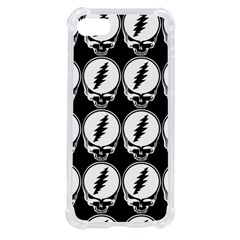 Black And White Deadhead Grateful Dead Steal Your Face Pattern Iphone Se by 99art