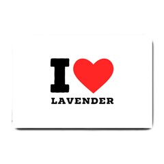 I Love Lavender Small Doormat by ilovewhateva