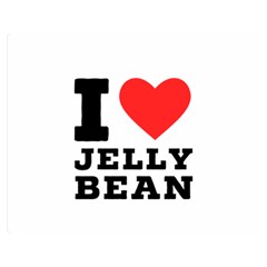 I Love Jelly Bean Premium Plush Fleece Blanket (medium) by ilovewhateva