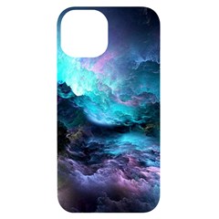 Abstract Graphics Nebula Psychedelic Space Iphone 14 Black Uv Print Case by 99art