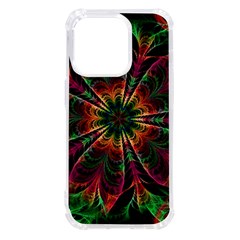 Multicolored Flower Mandala Wallpaper Kaleidoscope Pattern Iphone 14 Pro Tpu Uv Print Case by 99art