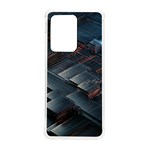 Architectural Design Abstract 3d Neon Glow Industry Samsung Galaxy S20 Ultra 6.9 Inch TPU UV Case Front