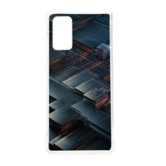 Architectural Design Abstract 3d Neon Glow Industry Samsung Galaxy Note 20 Tpu Uv Case by 99art